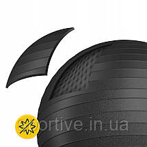 М'яч для фітнесу (фітбол) 4FIZJO 85 см Anti-Burst Black (P-5907222931516), фото 5