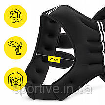 Жилет-обважнювач для тренувань Cornix Weight Vest 8 кг XR-0344 Black, фото 2