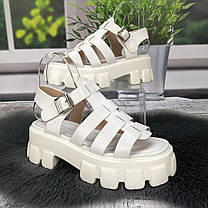 Босоніжки жіночі Fashion білі на платформі 4880, фото 5