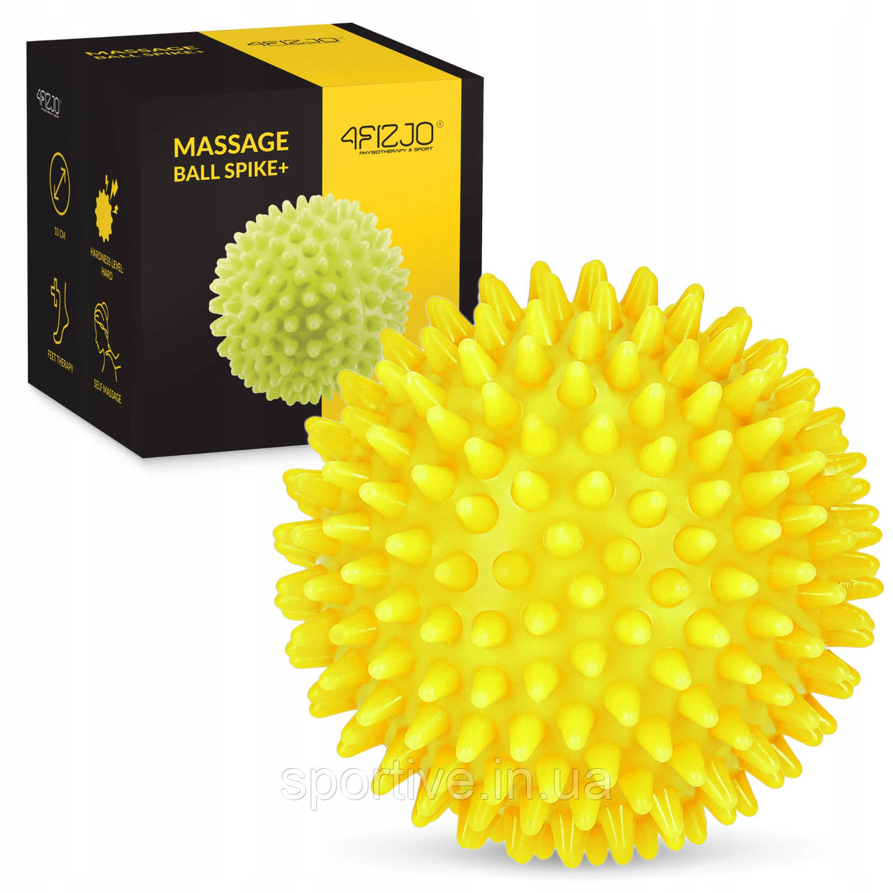 Масажний м'яч із шипами 4FIZJO Spike Ball 10 см (P-5907739311429)