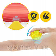 Масажний м'яч із шипами 4FIZJO Spike Ball 10 см (P-5907739311429), фото 5