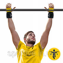 Гачки для перекладини та тяги 4FIZJO Hooks Black/Yellow (P-5907739311078), фото 2
