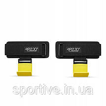 Гачки для перекладини та тяги 4FIZJO Hooks Black/Yellow (P-5907739311078), фото 3