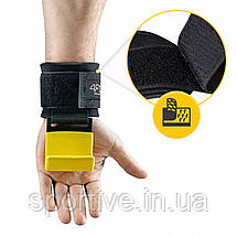 Гачки для перекладини та тяги 4FIZJO Hooks Black/Yellow (P-5907739311078), фото 4