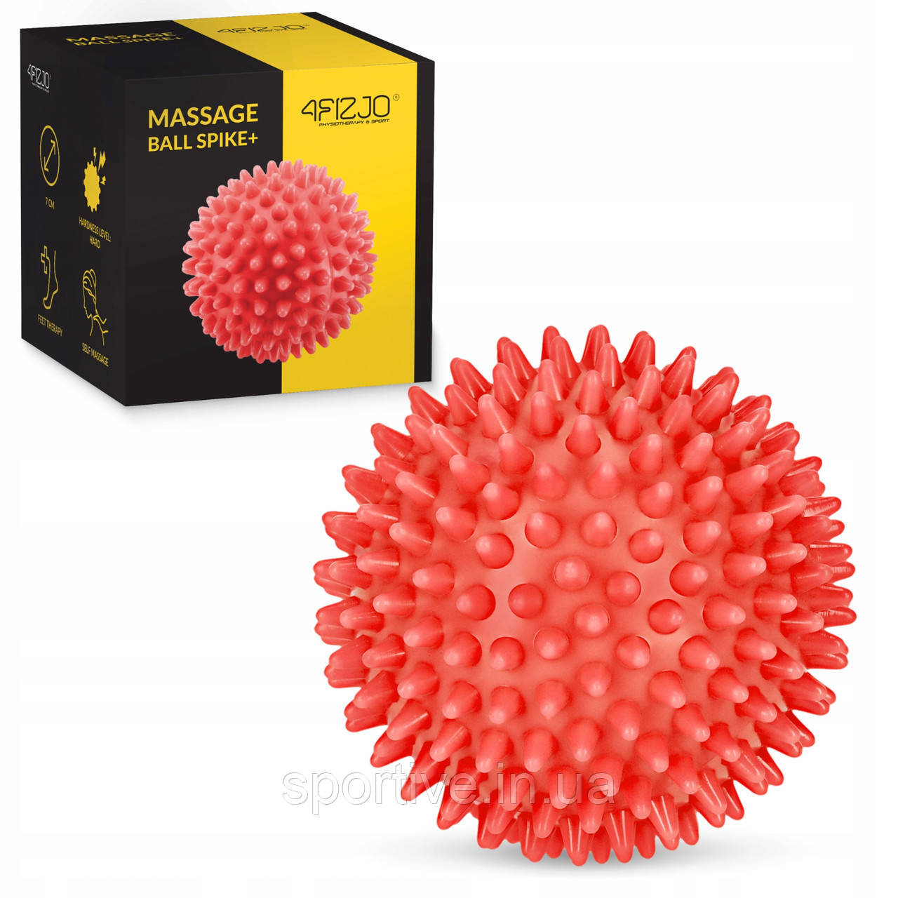 Масажний м'яч із шипами 4FIZJO Spike Ball 7 см (P-5907739311399)