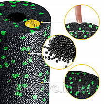 Масажний ролик 4FIZJO Mini Foam Roller 15 x 5.3 см (валик, ролер) Black/Green (P-5907222931950), фото 4