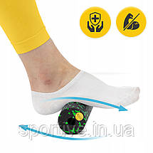 Масажний ролик 4FIZJO Mini Foam Roller 15 x 5.3 см (валик, ролер) Black/Green (P-5907222931950), фото 5