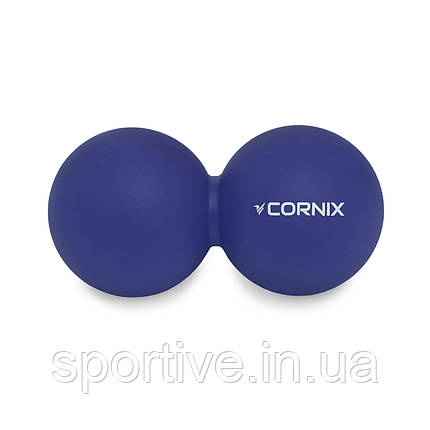 Масажний м'яч Corm Lacrosse DuoBall 6.3 x 12.6 см XR-0109 Navy Blue, фото 1
