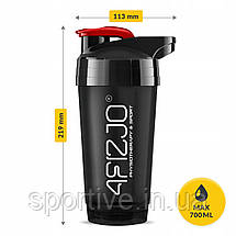 Шейкер спортивний 4FIZJO Ultra 700 мл Black/Red (P-5905973407106), фото 2