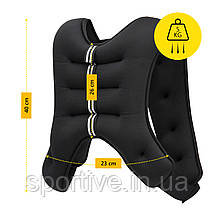 Жилет-обважнювач для тренувань Cornix Weight Vest 5 кг XR-0343 Black, фото 4