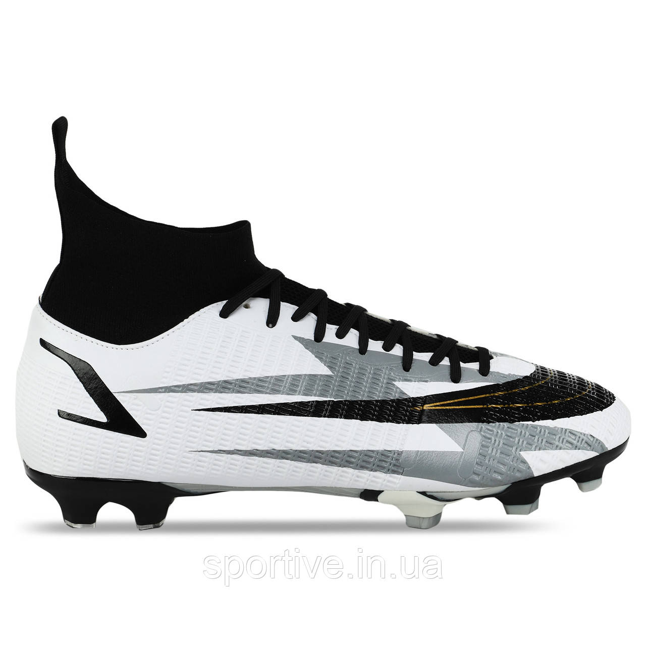 Бутси взуття футбольне з носком розмір 39-45 LIJIN 2177-39-45-3 (верх-PU, підошва-термополіуретан (TPU),