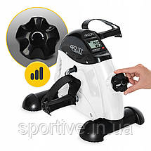 Міні велотренажер 4FIZJO Active 2 в 1 для рук і ніг White/Black (P-5905973406413), фото 3