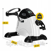 Міні велотренажер 4FIZJO Active 2 в 1 для рук і ніг White/Black (P-5905973406413), фото 4
