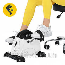 Міні велотренажер 4FIZJO Active 2 в 1 для рук і ніг White/Black (P-5905973406413), фото 5