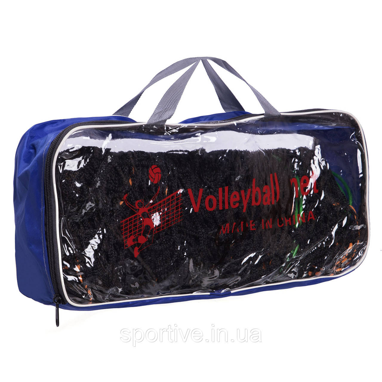 Сітка для волейболу SP-Sport PW-05 (PE, 4 мм, розмір 9,5x1 м, комірка 10x10 см, з металевим тросом,