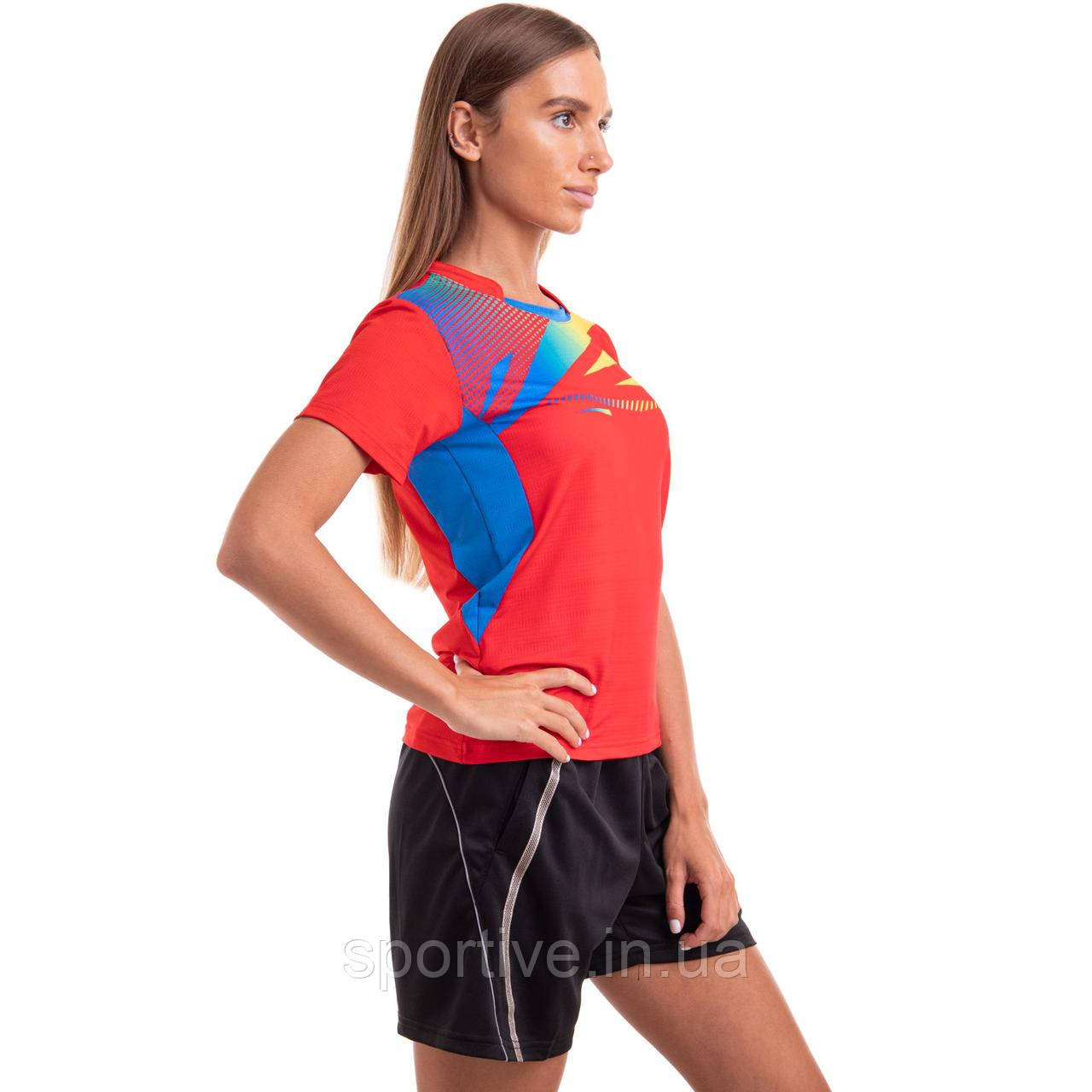 Форма волейбольна жіноча футболка та шорти LIDONG LD-1822B (поліестер, спандекс, S-3XL, кольори в асортименті)