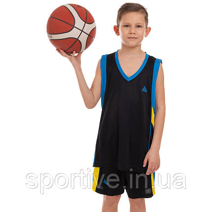 Форма баскетбольна дитяча майка та шорти LIDONG LD-8095T (поліестер, розмір 4XS-M, кольори в асортименті), фото 1