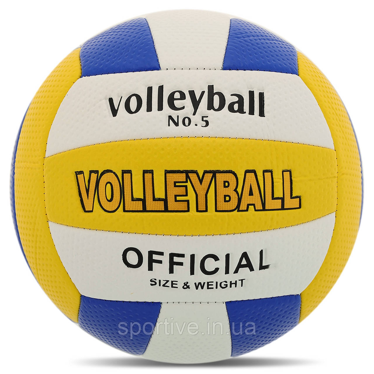 М'яч волейбольний пошитий машинним способом PVC SP-Sport VOLLEYBALL VB-1260 (PVC, No5, 3 шари)