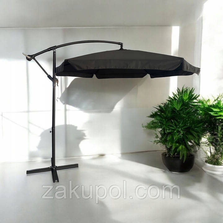 Парасоля садова з нахилом Ideal Garden YN7011 Графітовий