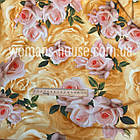 Суперсофт принт Троянди на жовтому, фото 2