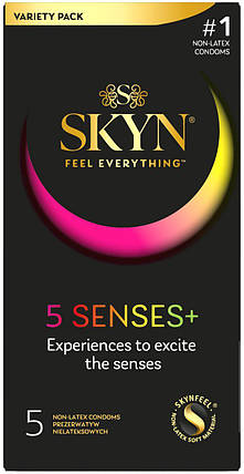 Набір презервативів SKYN 5 Senses 5 шт., фото 1