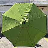 Професійна Антивітер парасолька для кафе 2.7-3 м — потужна, зручна, витривала, фото 4