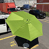 Професійна Антивітер парасолька для кафе 2.7-3 м — потужна, зручна, витривала, фото 5