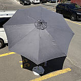 Професійна Антивітер парасолька для кафе 2.7-3 м — потужна, зручна, витривала, фото 2