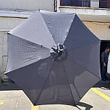 Професійна Антивітер парасолька для кафе 2.7-3 м — потужна, зручна, витривала, фото 5