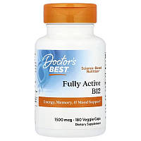 Вітамін B12, 1500 мкг, Fully Active B12, Doctor's Best, 180 вегетаріанських капсул