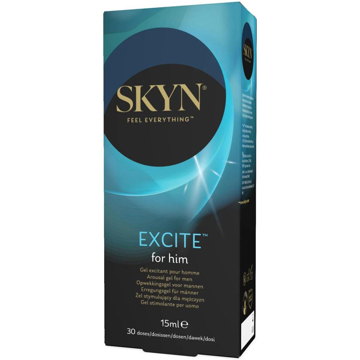 Стимулювальний гель для пінису SKYN Excite for him 15 мл Bomba💣, фото 1