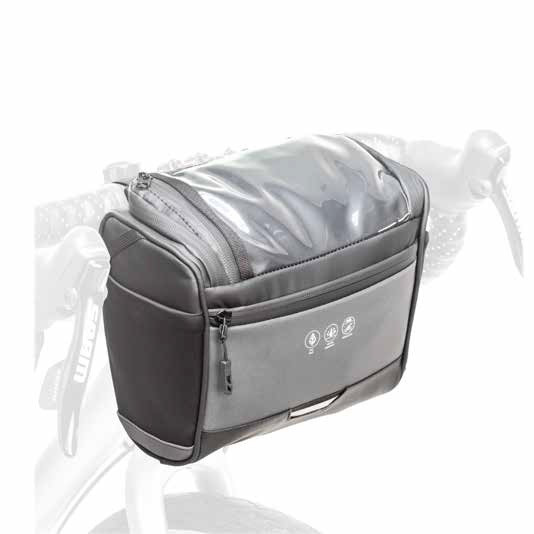 Сумка на кермо ONRIDE Handy 20, об'єм 4 л, водовідштовхуюча тканина, світловідбиваюча вставка