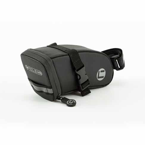 Сумка під сідло ONRIDE Rail 20, об'єм 0,8 л, водовідштовхуюча тканина, світловідбиваюча вставка