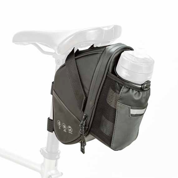 Сумка під сідло ONRIDE Rail 40, об'єм 1,5 л, водовідштовхуюча тканина, світловідбиваюча вставка