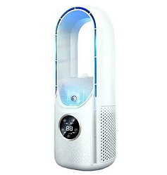 Вентилятор акумуляторний Smart 10042 з дисплеєм, білий