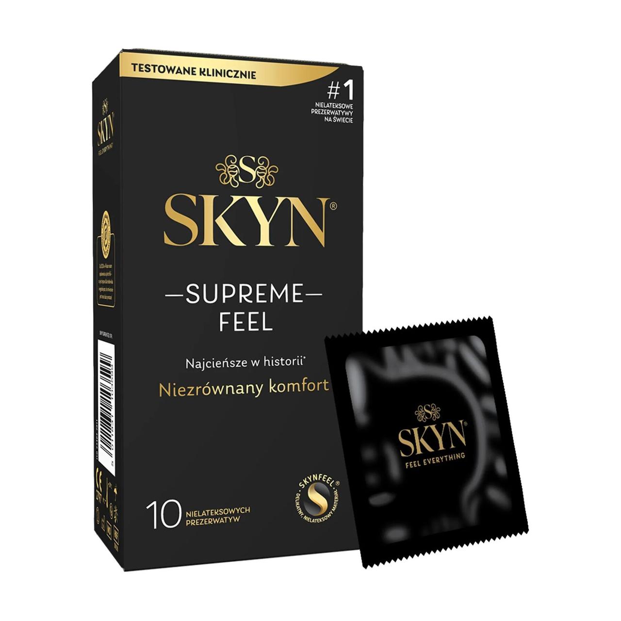 Презервативи SKYN Supreme Feel 10 шт Кітті, фото 1