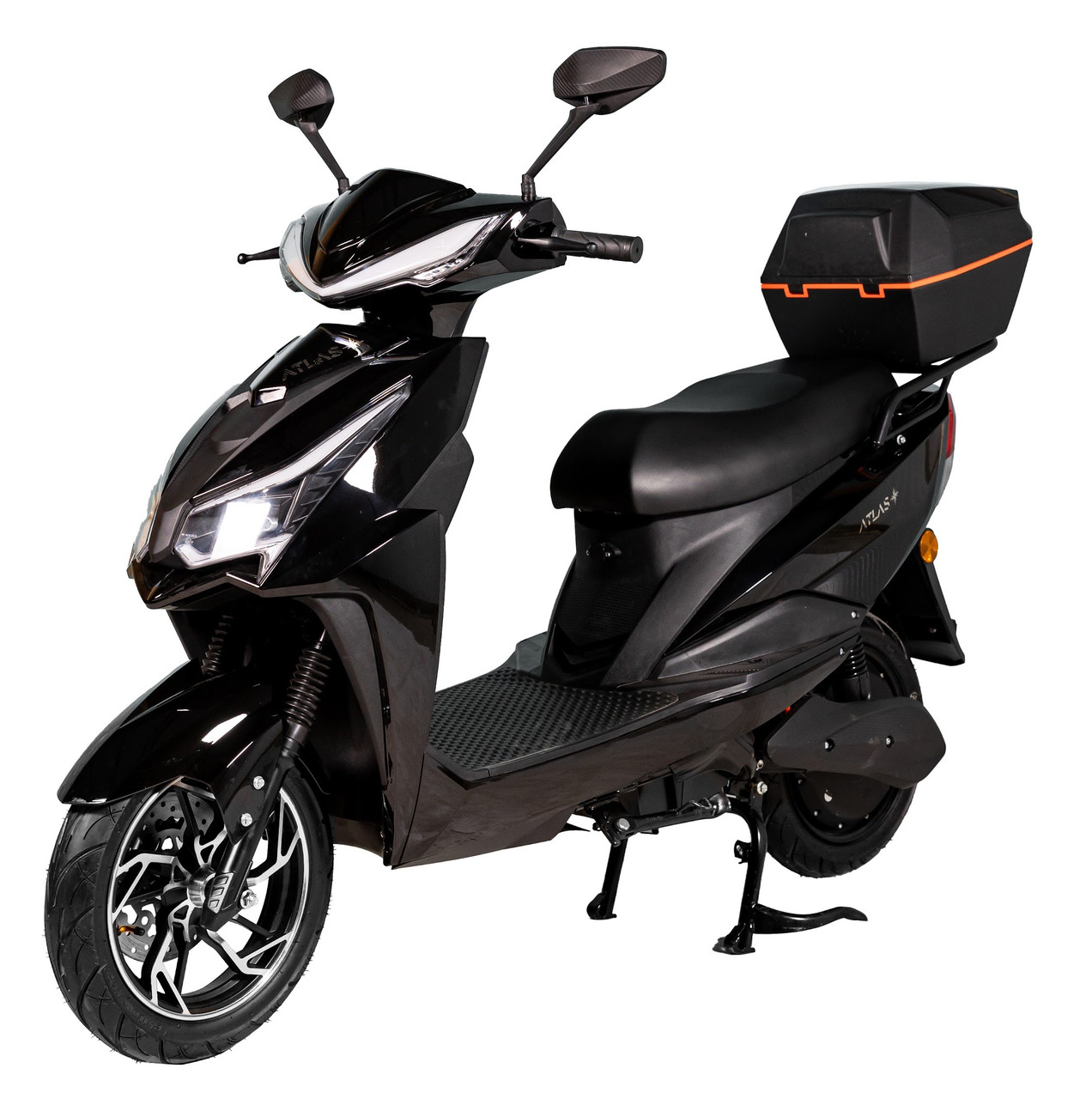 Електроскутер Atlas Spider 2 Box 2000W Lithium Чорний, фото 1