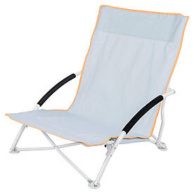 Крісло розкладне пляжне 80 кг Bo-Camp Saint-Malo Pastel Blue