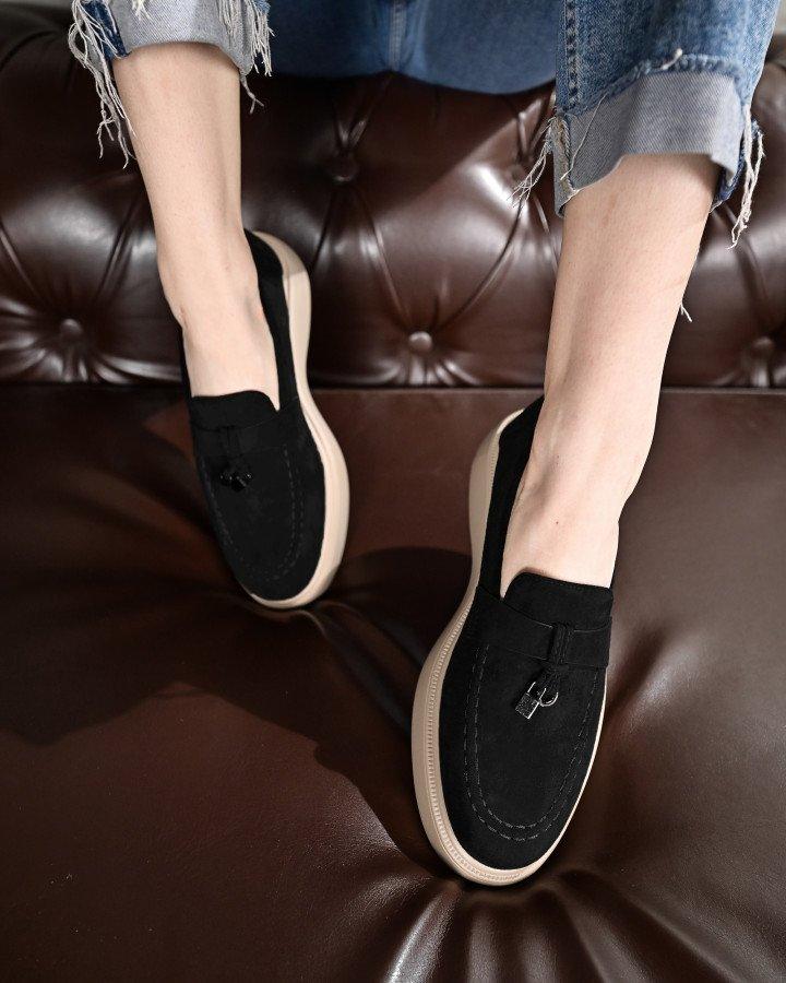 Жіночі лофери seanly black ДЛ6447