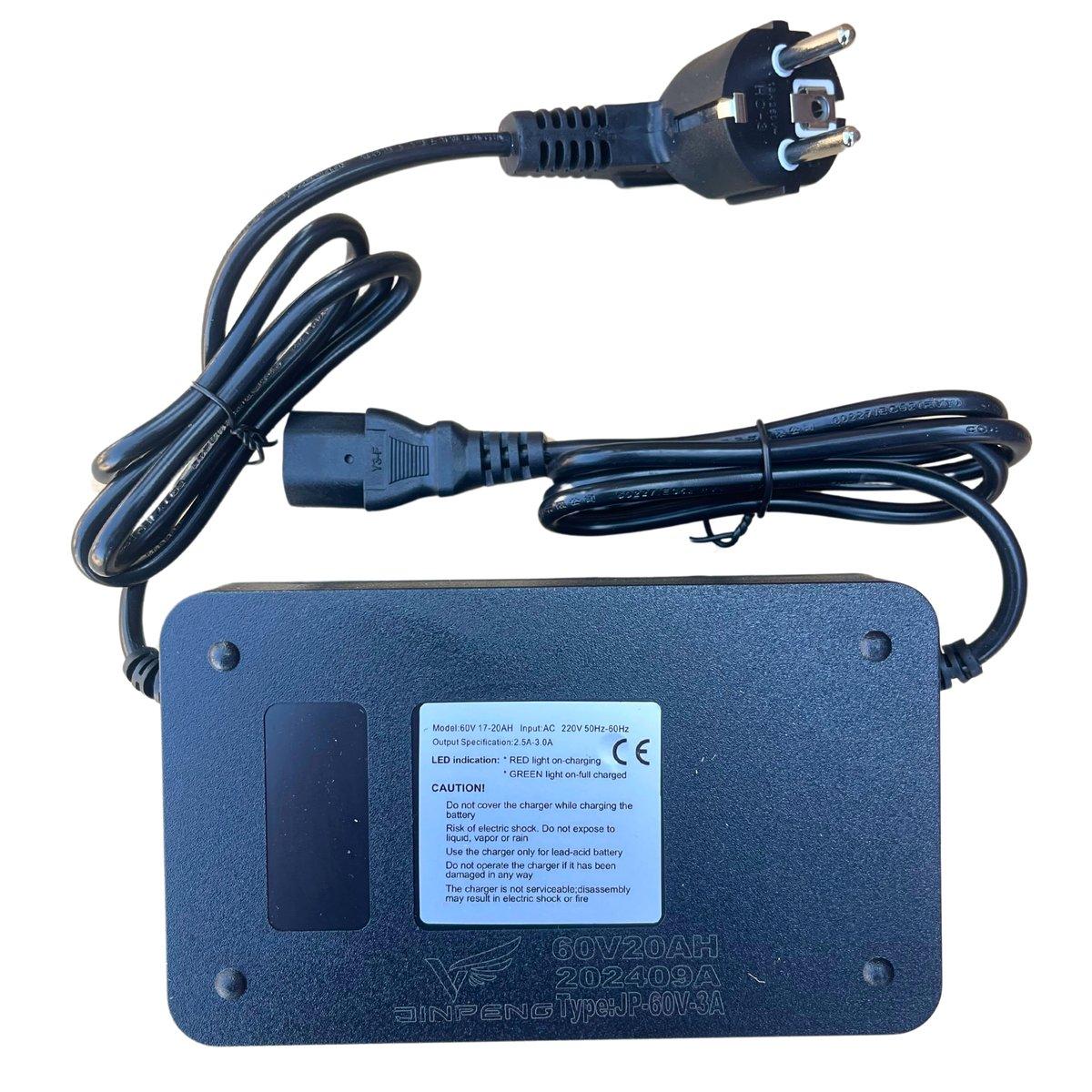 Зарядний пристрій 60V 20AH Jinpeng JP-60V-3A для электротранспорту FADA, Crosser, Corso, Atlas, Forte 60V20AH, фото 1