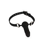 Кляп-фалоімітатор Chisa BEHAVE! Luxury Fetish чорний Кітті, фото 2