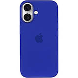 Чохол Silicone case (AAA) with Magsafe and Animation (button) для Apple iPhone 16 (6.1") Ultramarine, фото 3