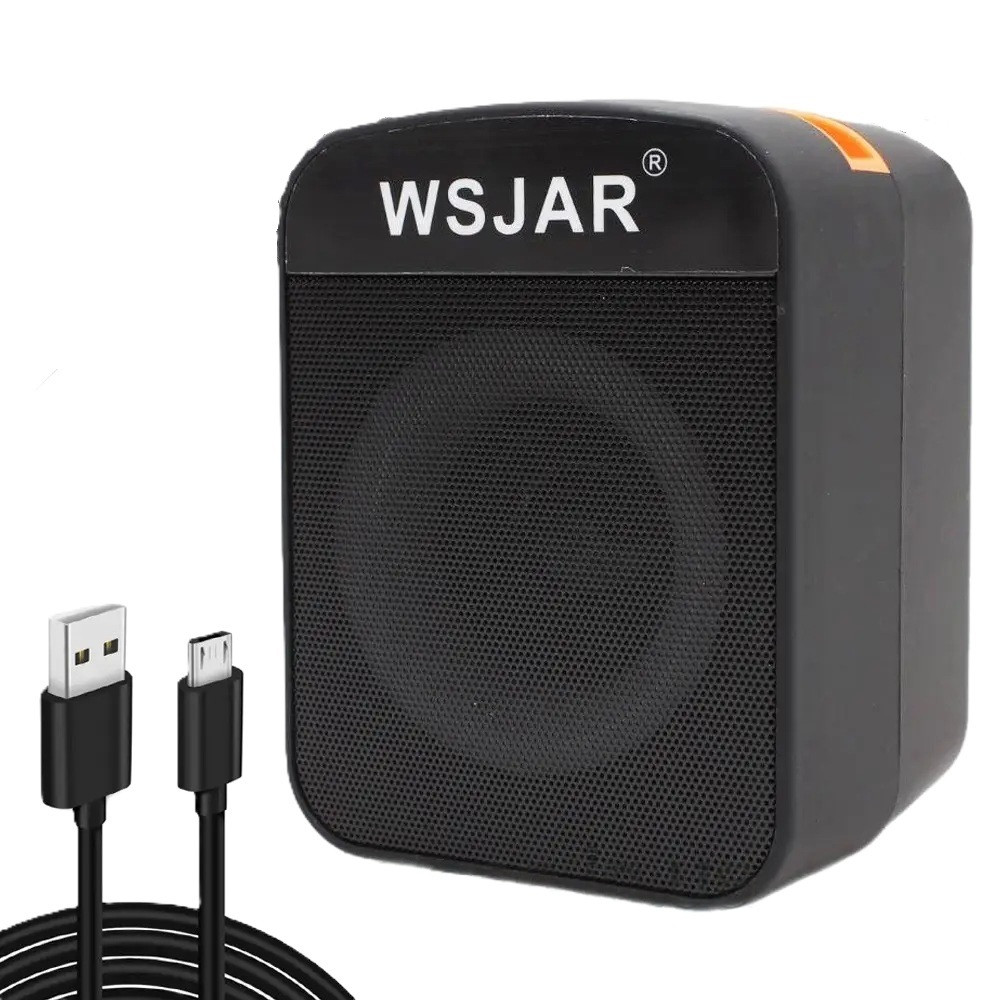 Портативна Bluetooth-колонка WSJAR L-030BT з RGB-підсвічуванням, тримачем для телефону та потужним звуком 5 Вт, Black