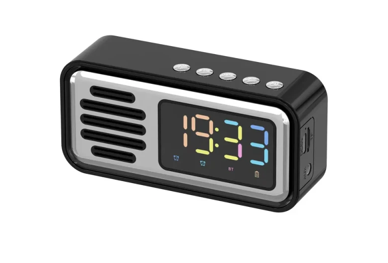 Цифрова Bluetooth-колонка з годинником Світлодіодний кольоровий цифровий будильник YU227