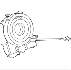 Шлейф керма без підігріву Nissan Ariya (22-) B5554-6RA3A / B5554-6RA0A