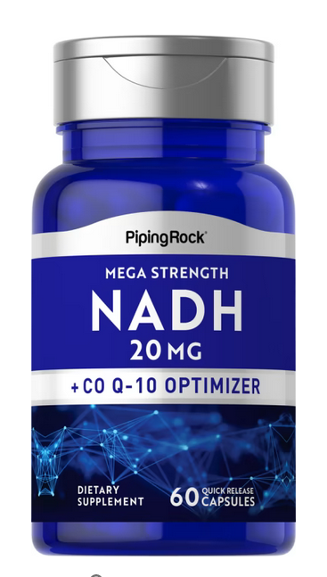 Нікотинамід-аденін-динуклеотид +гідроген Piping Rock NADH 20 мг 60 капс.