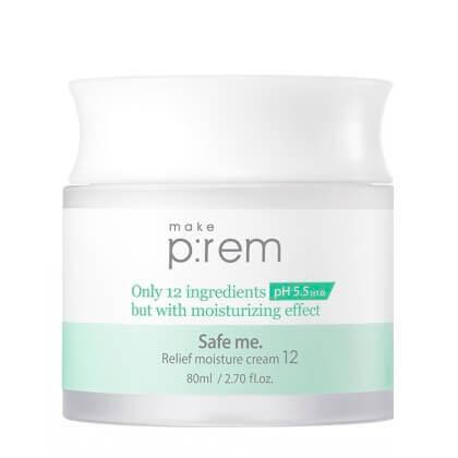 Зволожуючий крем для чутливої шкіри Make P:rem Safe Me Relief Moisture Cream 12 80 мл, фото 1