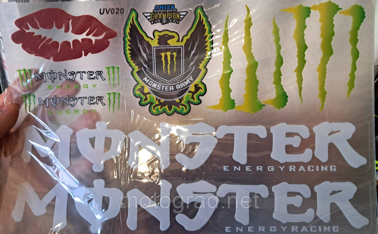 Наклейки Монстер UV020, фото 1