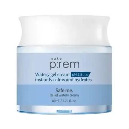 Гель-крем з опунцією для чутливої шкіри Make P:rem Safe Me Relief Watery Cream 80 мл, фото 1