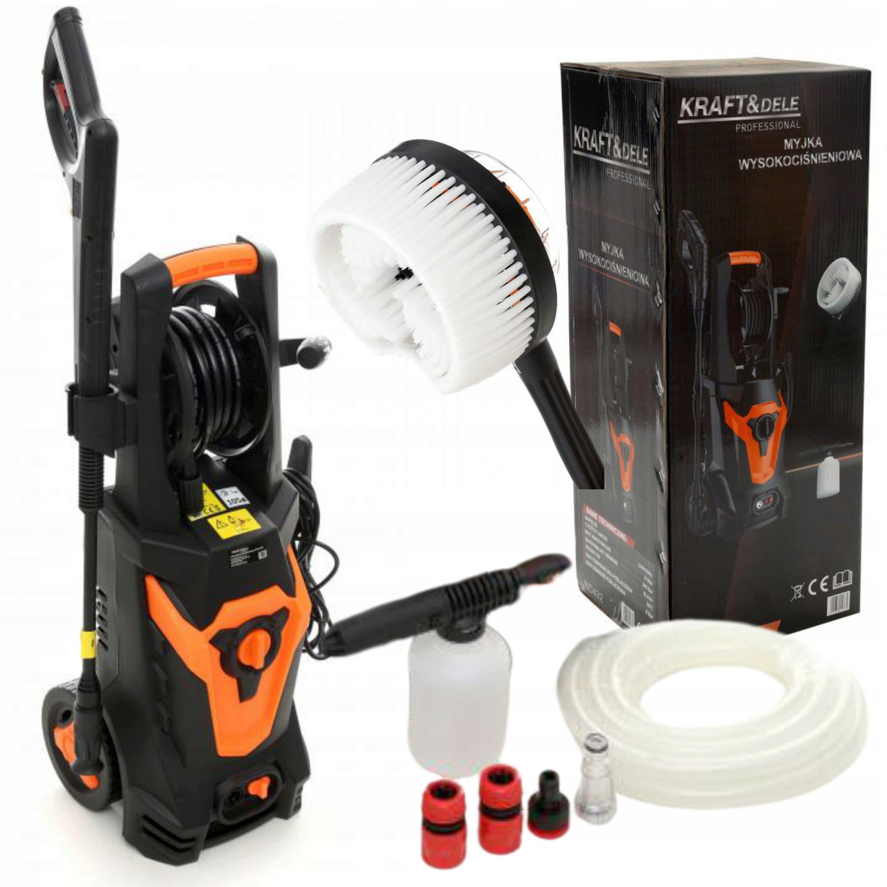 Мийка високого тиску Kraft & Dele KD432 (2100 Вт, 200 барів, 6 л/хв, Польща), фото 1